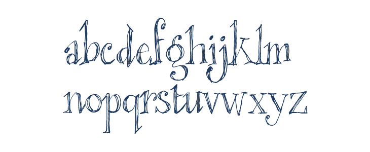 Blackout Serif Px Lowercase