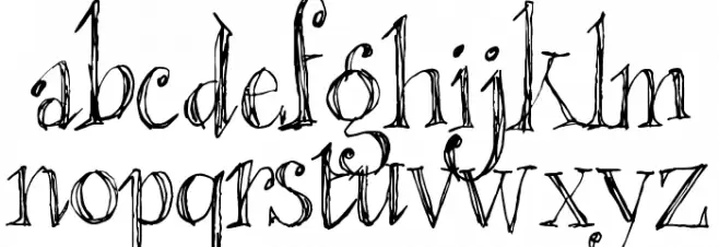 Blackout Serif Px 字体 小写