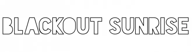Blackout Sunrise  Descarca Fonturi Gratis