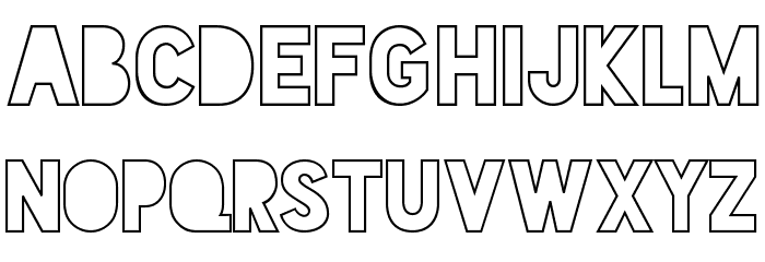 Blackout Sunrise Font LOWERCASE