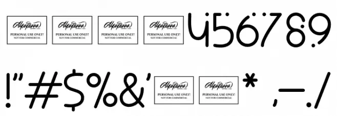 Blackout Font OTHER CHARS