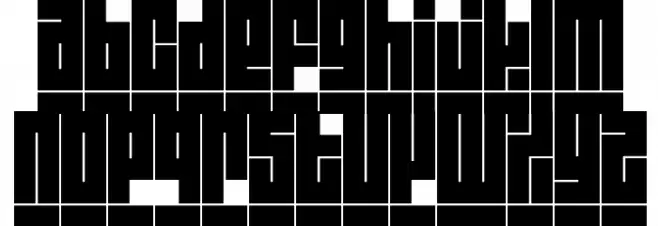 Blackout Schriftart Groß