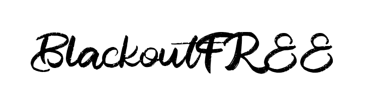 BlackoutFREE  フリーフォントのダウンロード