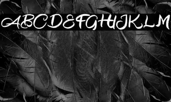 BlackoutFREE Font examples