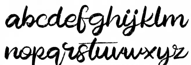 BlackoutFREE 字体 小写