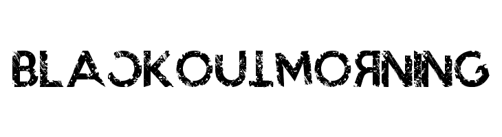 BlackoutMorning Font
