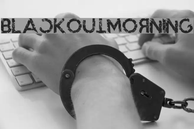 BlackoutMorning Font examples