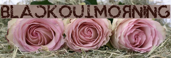 BlackoutMorning Font examples
