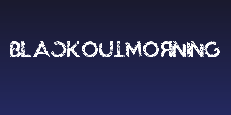 BlackoutMorning Social Header