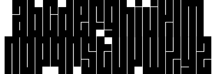 Blackout Font LOWERCASE