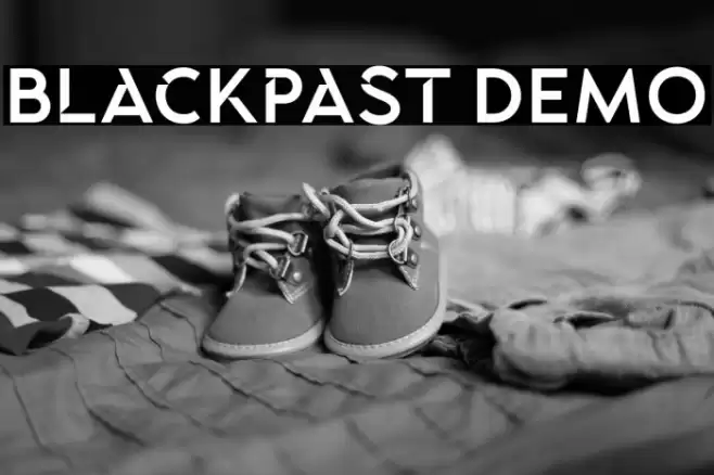 Blackpast DEMO Font examples