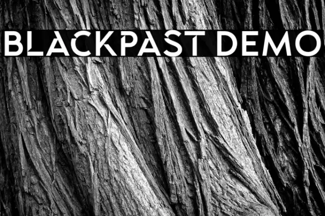 Blackpast DEMO Font examples