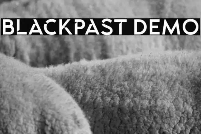 Blackpast DEMO Font examples