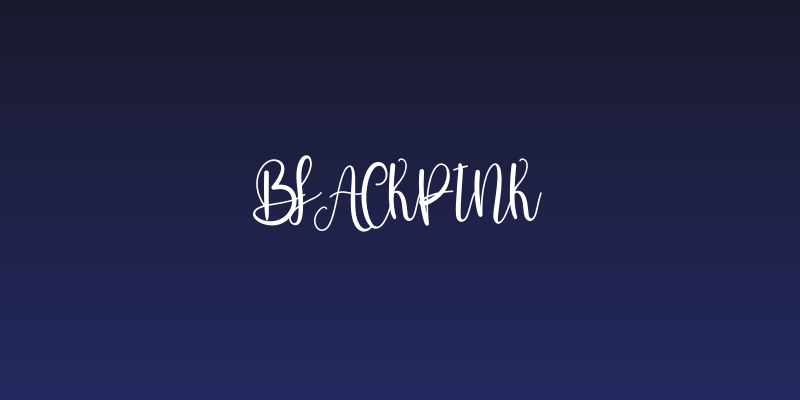 Blackpink Social Header