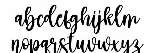 Blackpink Font LOWERCASE