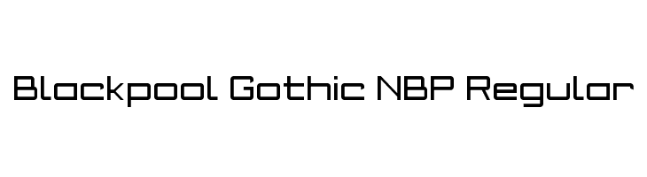 Blackpool Gothic NBP Regular Font