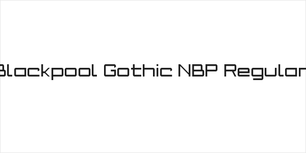 Blackpool Gothic NBP Regular Logo