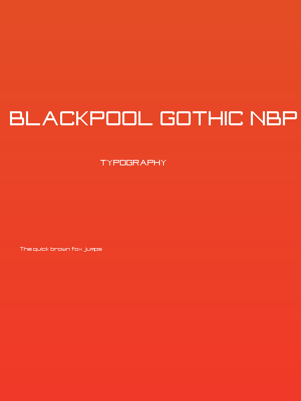 Blackpool Gothic NBP Regular Poster