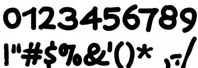 Blackredis Font OTHER CHARS