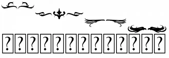 Blackrose Ornament Caratteri MINUSCOLO