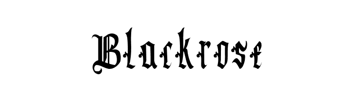 Blackrose  Frei Schriftart Herunterladen