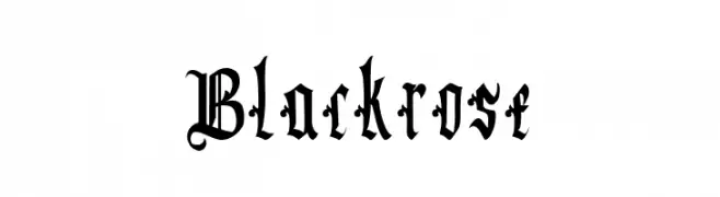 Blackrose  Fuentes Gratis Descargar