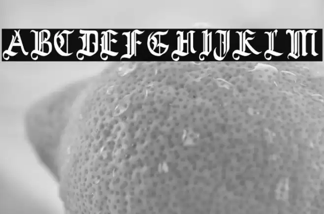 Blackrose Font examples