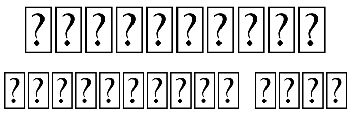 BlackroseOrnament Font OTHER CHARS