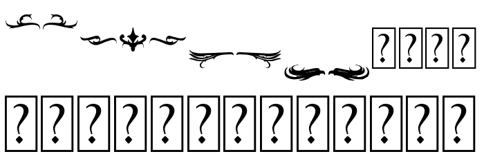 BlackroseOrnament Font LOWERCASE