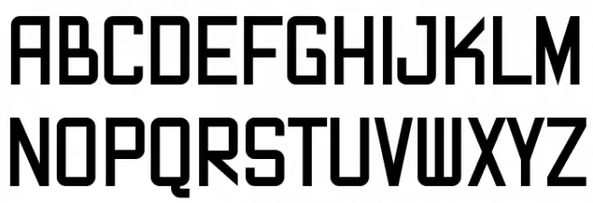 Blackrough Demo 字体 大写