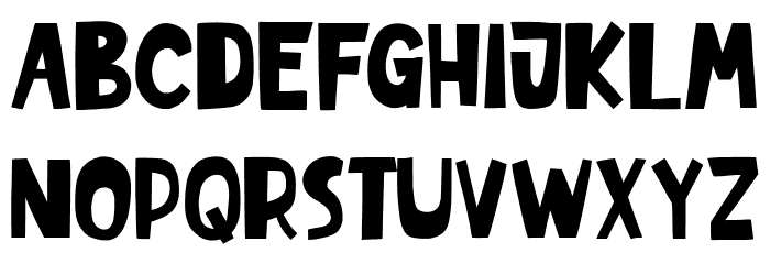 BlacksRoobin Font LOWERCASE
