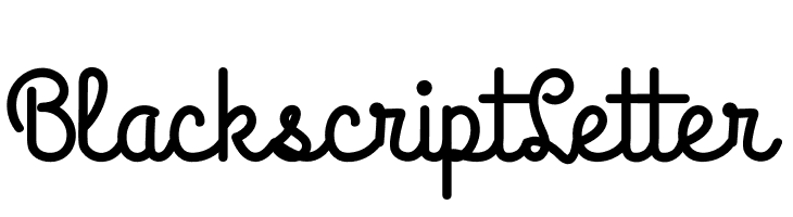 Blackscript Letter  Скачать бесплатные шрифты