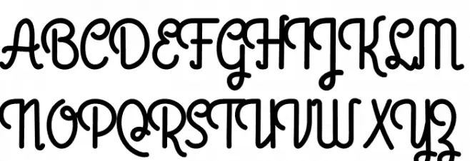 Blackscript Letter Polices MAJUSCULES