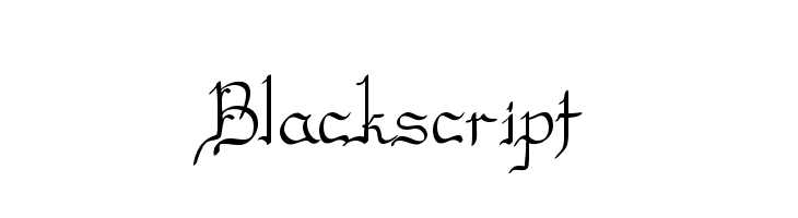 Blackscript Шрифта