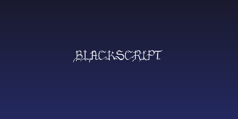 Blackscript Social Header