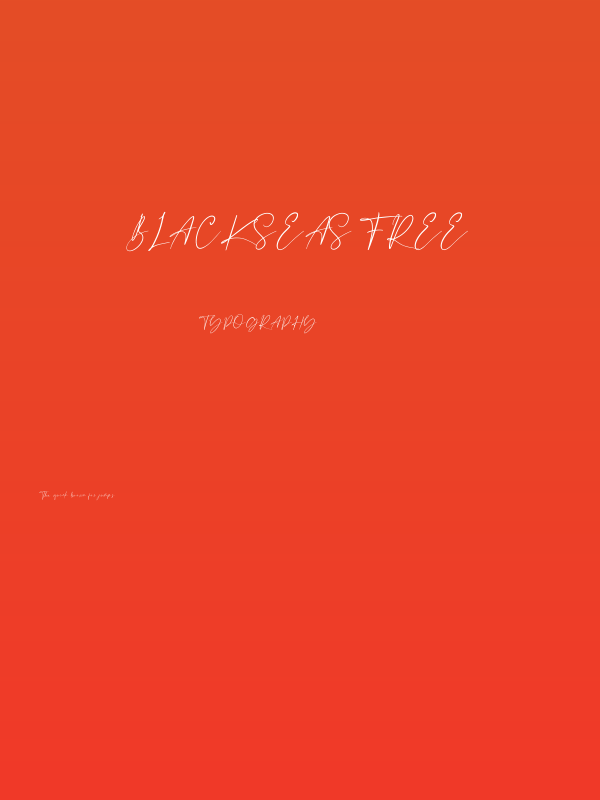 Blackseas Free Poster