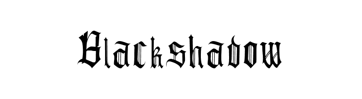Blackshadow  les polices de caractères gratuit tlcharger