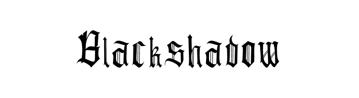 Blackshadow  フリーフォントのダウンロード