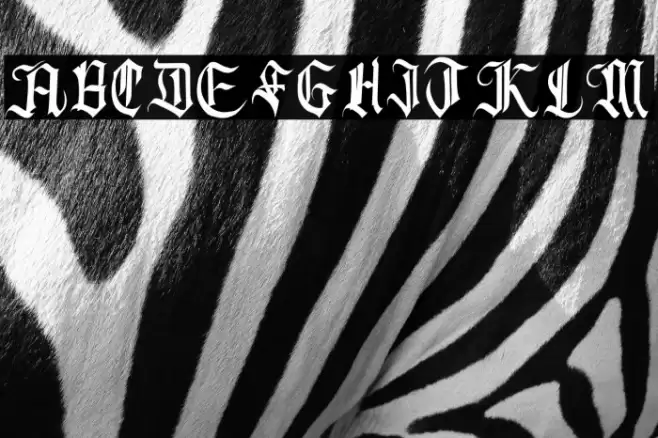 Blackshadow Font examples