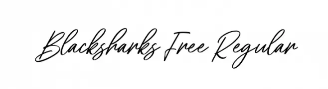 Blacksharks Free Regular  नि: शुल्क फ़ॉन्ट्स डाउनलोड