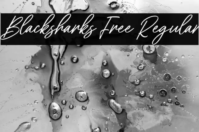 Blacksharks Free Regular Schriftart examples