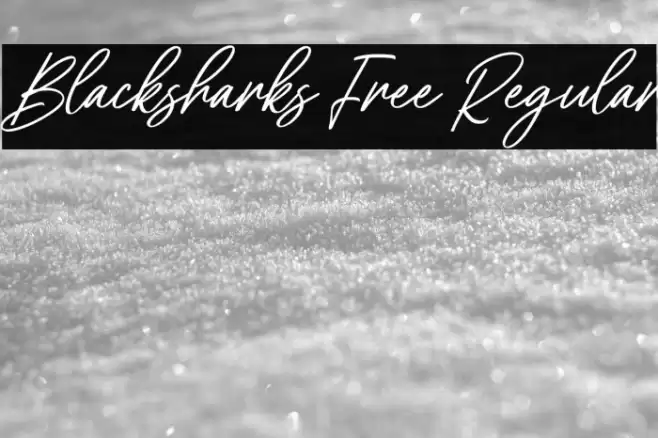 Blacksharks Free Regular Schriftart examples