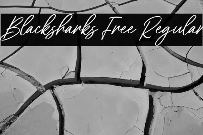 Blacksharks Free Regular Schriftart examples
