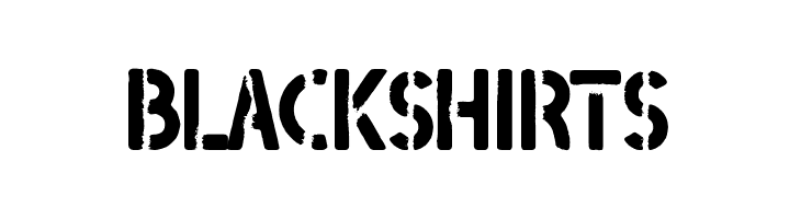 Blackshirts  Frei Schriftart Herunterladen