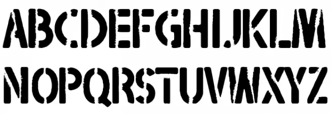Blackshirts Caratteri MAIUSCOLE