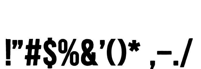 Blackside-Bold Font OTHER CHARS