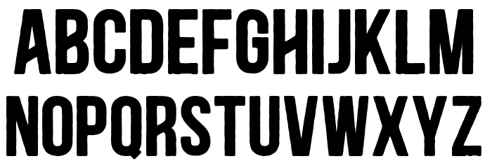 Blackside-Bold Font LOWERCASE