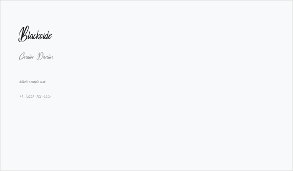 Blackside Business Card