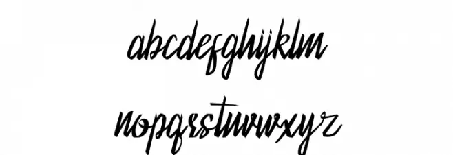 Blackside 字体 小写