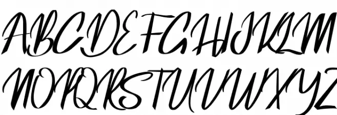 Blackside Schriftart Groß